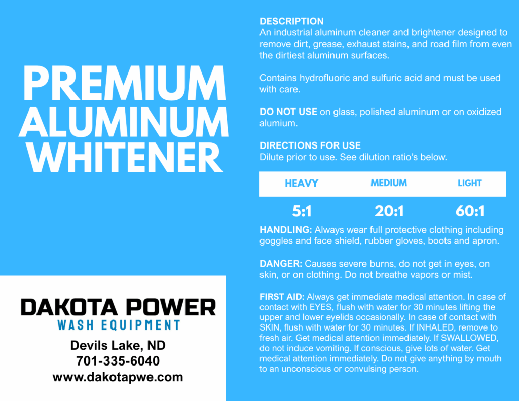 Chemical for brightening aluminum