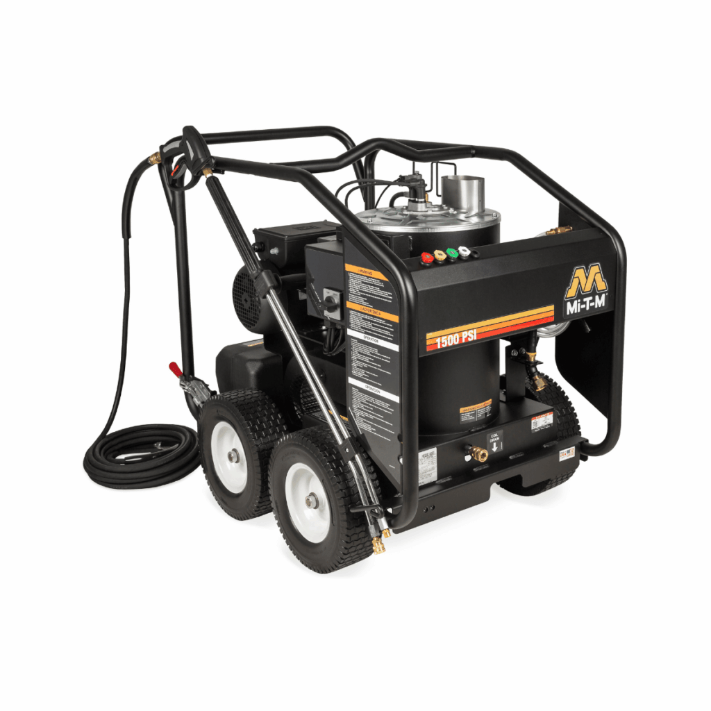 Mi-T-M 110V 1500 PSI 1.8 GPM Portable Electric Hot Water Pressure Washer